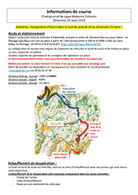 Informations de course CLMD Page 1